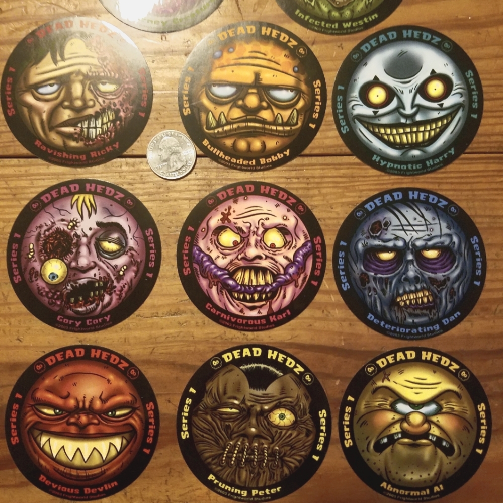 Dead Hedz stickers 11 total